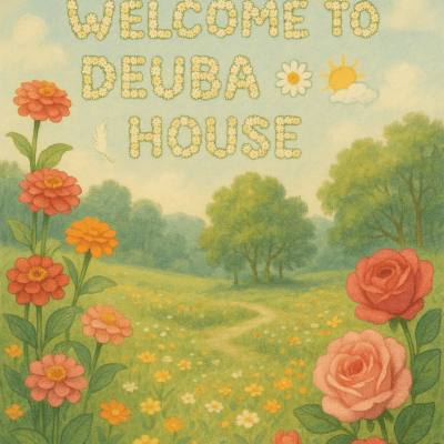 Dreamy Garden Welcome highโresolution printable wall decor