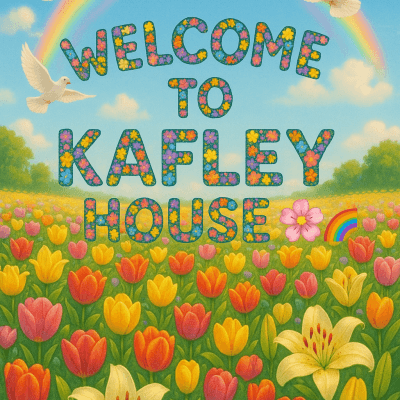 Kafley House Welcome fine art poster for office walls