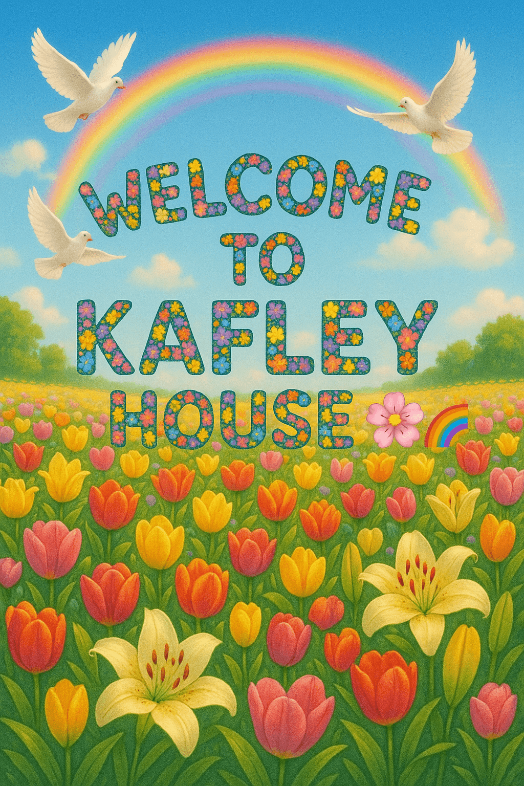 Kafley House Welcome fine art poster for office walls