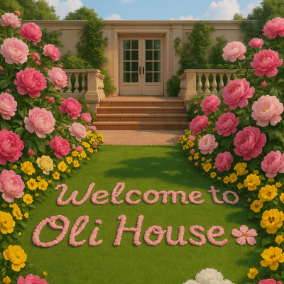 Floral Terrace Welcome printable art for gallery wall