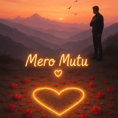 Heartfelt Himalayan Sunset contemporary art piece for any space