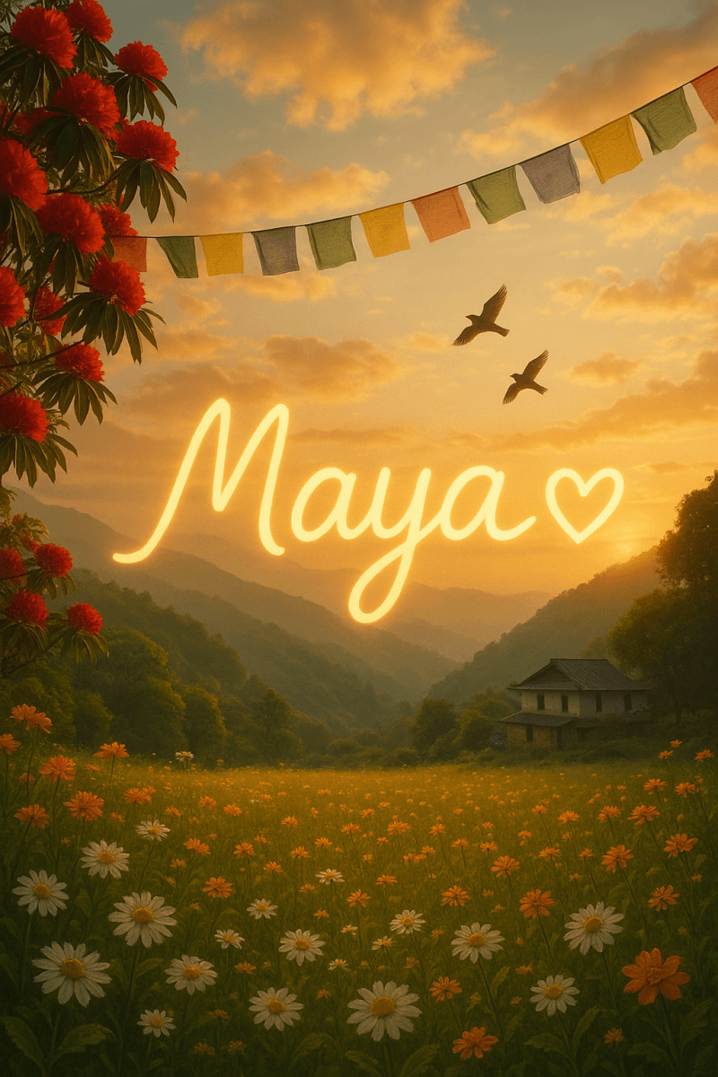 Maya In Serene Meadows