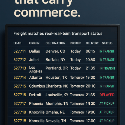 Freight Match Dashboard (4k)