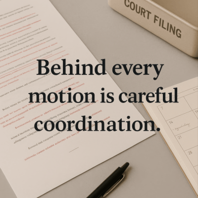 Coordinated Legal Process (4k)